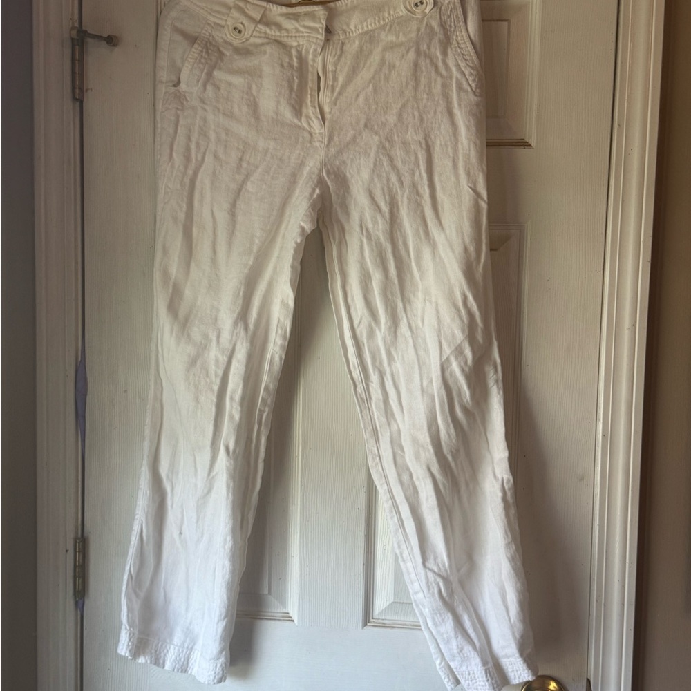 White Linen Pants